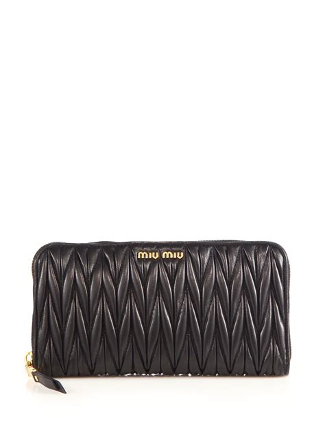 saks miu miou wallet